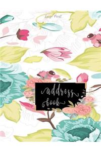 Address Book Large Print