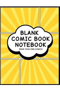 Blank Comic Book Notebook
