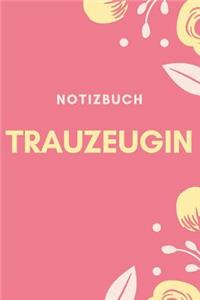 Notizbuch Trauzeugin