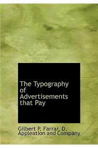 The Typography of Advertisements That Pay