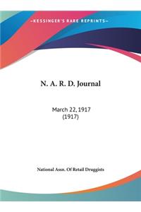 N. A. R. D. Journal