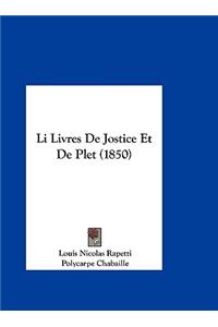 Li Livres de Jostice Et de Plet (1850)