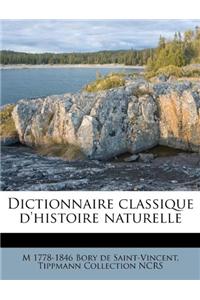 Dictionnaire Classique D'Histoire Naturelle