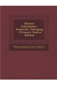 Bonner Jahrbucher, Siebenter Jahrgang