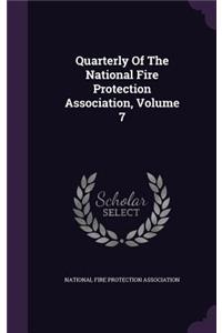 Quarterly of the National Fire Protection Association, Volume 7