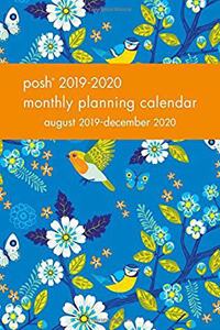 Posh: Birds & Blossoms 2019-2020 Monthly Pocket Planning Calendar