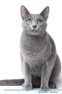 Russian Blue Cat Affirmations Workbook Russian Blue Cat Presents