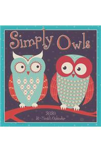 2020 Simply Owls 16-Month Wall Calendar
