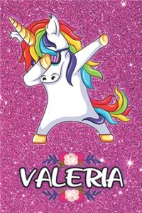 Valeria - Dabbing Unicorn Notebook