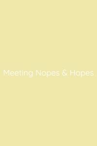 Meeting Nopes & Hopes Notebook