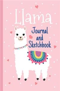 Llama Journal And Sketchbook