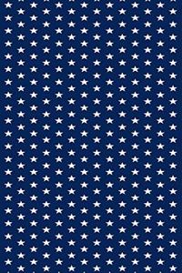 2020 Daily Planner White Stars Blue Background Design Pattern 388 Pages