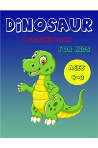 Dinosaur Coloring Book for Kids Ages 4-8