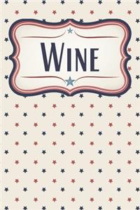 Vintage Patriotic Stars Wine Journal