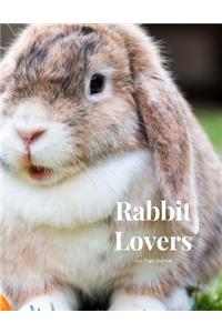 Rabbit Lovers 100 page Journal