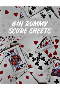 Gin Rummy Score Sheets