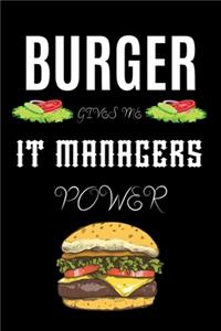 Burger Gives Me It Managers Power