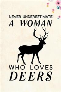 Never Underestimate a Woman Who Loves Deers