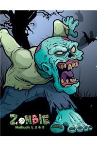 Zombie Malbuch 1, 2 & 3