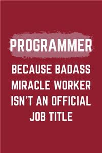 Programmer Because Badass Miracle Worker Isn't An Official Job Title