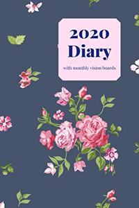 2020 Diary with monthly vision boards