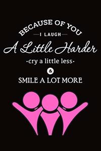 Because of You I Laugh A Little Harder