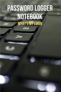 Password Logger Notebook What's My Login