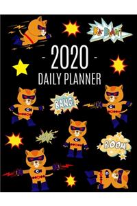 Superhero Cat Daily Planner 2020