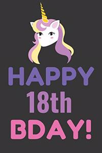 Happy 18th Bday! Notebook Notebook