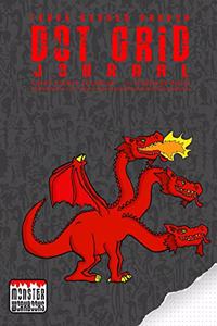 Three Headed Dragon - Dot Grid Journal - Large Notebook - 110 Pages