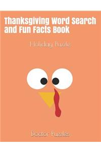 Thanksgiving Word Search and Fun Facts Book