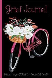 White Roses in a Bicycle Basket