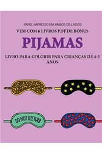 Livro para colorir para crianças de 4-5 anos (Pijamas)