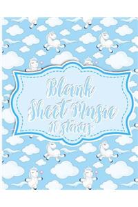 Blank Sheet Music - 10 Staves