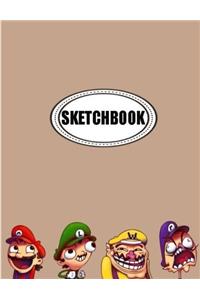 Sketchbook : Memes: 120 Pages of 8.5 x 11 Blank Paper for Drawing, Doodling or Sketching (Sketchbooks)