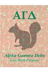 Alpha Gamma Delta: Blank Sketch / Drawing Book - 8.5 X 11 Paper - Unlined Notebook - 100 Pages