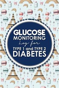 Glucose Monitoring Log for Type 1 and Type 2 Diabetes