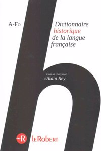 Dictionnaire Historique Langue Francaise