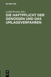 Die Haftpflicht Der Genossen Und Das Umlageverfahren