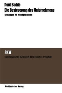 Die Besteuerung des Unternehmens