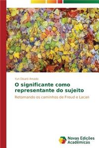 O significante como representante do sujeito