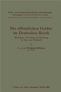 Die Öffentlichen Gelder Im Deutschen Reich