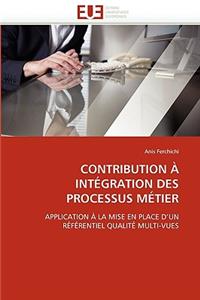 Contribution À Intégration Des Processus Métier