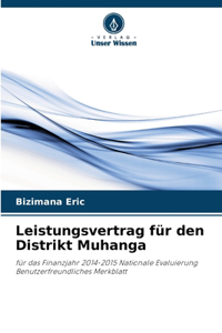 Leistungsvertrag für den Distrikt Muhanga