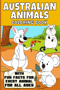 Australian Animals Coloring Book