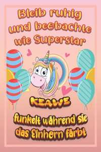 Bleib ruhig und beobachte wie Superstar Nea funkelt während sie das Einhorn färbt