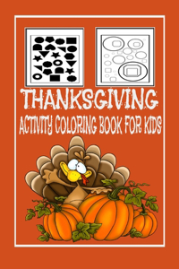 Thanksgiving Activity Coloring Book for Kids