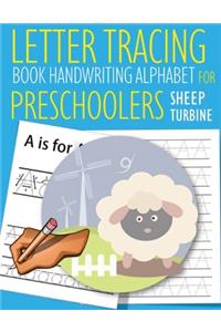 Letter Tracing Book Handwriting Alphabet for Preschoolers Sheep and Turbine