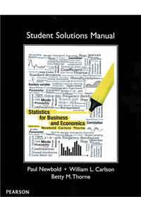 Student Solutions Manual for Statistics for Business and Economics