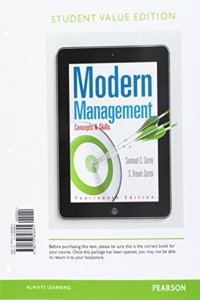 Modern Management: Concepts and Skills, Student Value Edition Plus 2017 Mymanagementlab with Pearson Etext -- Access Card Package